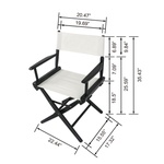 KUPO Dinner Height Director Chair Height (34'')