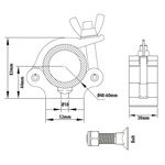 KUPO Slim Type Mighty Coupler - Silver