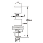KUPO KS-013 / Ø 17MM STEEL SPIGOT