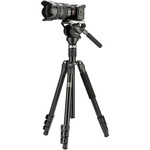 Fotopro S5i Pro Heavy-Duty Video Tripod with Fluid Head