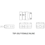 KUPO STAGE PIN CONNECTOR INLINE FEMALE