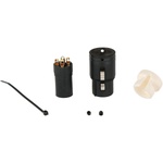 Cable Techniques Low-Profile Right-Angle XLR 3-Pin Female Connector (Standard Outlet, A-Shell, White Cap)