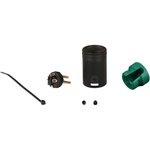 Cable Techniques Low-Profile Right-Angle XLR 3-Pin Male Connector (Large Outlet, B-Shell, Green Cap)