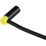 Cable Techniques Low-Profile Right-Angle Mini-XLR 3-Pin Male Connector with Adjustable Exit (Large Outlet, Yellow Cap)