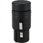 Cable Techniques Low-Profile Right-Angle XLR 3-Pin Female Connector (Large Outlet, B-Shell, Black Cap)