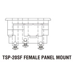 KUPO STAGE PIN CONNECTOR FEMALE PANEL MOUNT