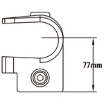 KUPO CLAMP-ON TEE, SILVER