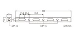 KUPO 30cm Cheese Bar Mounting Plate W/ 3/8"-16 Female Threaded