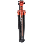 Fotopro X-Aircross 3 Video Carbon Fiber Tripod (Flame Orange)