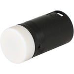 Cable Techniques Low-Profile Right-Angle XLR 3-Pin Male Connector (Large Outlet, B-Shell, White Cap)