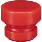 Cable Techniques Low-Profile Cap for Low-Profile XLR Connectors, Outlet for up to 6.0mm OD Cable (Large, Red)