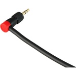 Cable Techniques CT-LPS-T35L-R Low-Profile Right-Angle 3.5mm TRS Screw-Locking Connector (Red)