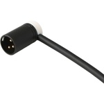 Cable Techniques Low-Profile Right-Angle XLR 3-Pin Male Connector (Large Outlet, B-Shell, White Cap)