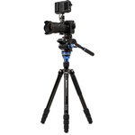 Benro A3883 Reverse-Folding Aluminum Travel Tripod with S6Pro Fluid Video Head