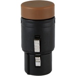 Cable Techniques Low-Profile Right-Angle XLR 3-Pin Female Connector (Large Outlet, B-Shell, Brown Cap)