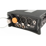 Cable Techniques Low-Profile Right-Angle XLR 3-Pin Male Connector (Standard Outlet, A-Shell, Orange Cap)