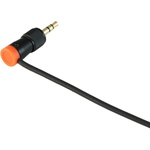 Cable Techniques CT-LPS-T35-N Low-Profile Right-Angle 3.5mm TRS Screw-Locking Connector (Orange)