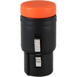 Cable Techniques Low-Profile Right-Angle XLR 3-Pin Female Connector (Standard Outlet, B-Shell, Orange Cap)