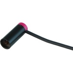 Cable Techniques Low-Profile Right-Angle Mini-XLR 3-Pin Male Connector with Adjustable Exit (Standard Outlet, Purple Cap)
