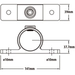 KUPO DOUBLE SIDE FIXING BRACKET, SILVER