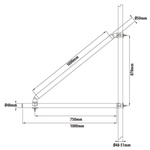 KUPO Support Arm coupler - Silver