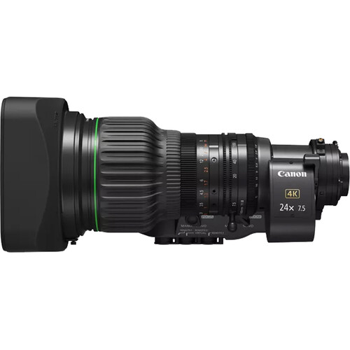 Canon CJ24ex7.5B IASE S 4K UHDgc 2/3" 24x Portable Telephoto Servo Lens with Type-S Drive