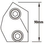 KUPO Adjustable SHORT TEE, SILVER