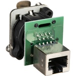 Neutrik NE8FDP - EtherCon Series RJ45 Feedthrough Receptacle (Silver)