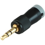 Cable Techniques CT-LPS-T35-A Low-Profile Right-Angle 3.5mm TRS Screw-Locking Connector (Gray)