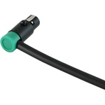 Cable Techniques LPS Low-Profile Right Angle TA3F Connector (Green, Large)