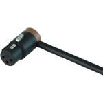 Cable Techniques Low-Profile Right-Angle XLR 3-Pin Female Connector (Large Outlet, A-Shell, Brown Cap)