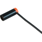 Cable Techniques Low-Profile Right-Angle Mini-XLR 3-Pin Male Connector with Adjustable Exit (Standard Outlet, Orange Cap)