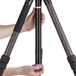 Benro C3883 Reverse-Folding Carbon Fiber Travel Tripod with S6Pro Fluid Video Head