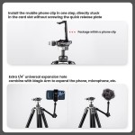 Fotopro FY-820 Free-1 Compact Aluminum Travel Tripod (Slate Gray)