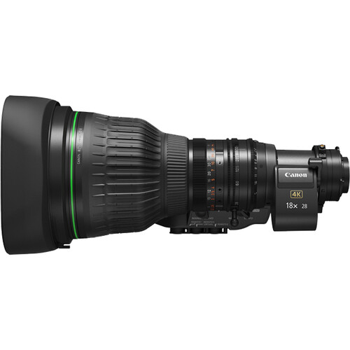 Canon CJ18EX7.6B IASE 2/3" ENG/EFP 4K UHD Zoom Lens with Full Servo Control