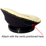 Bluestar Mid Round Viewfinder Eyecushion for ALEXA & AMIRA (Fleece, Purple)