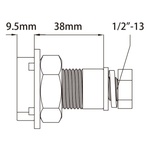 KUPO Strut Channel Adapter 1/2" Bolt