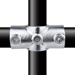 KUPO TWO SOCKET CROSS, SILVER