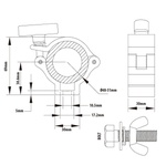 KUPO Burger Coupler - Silver