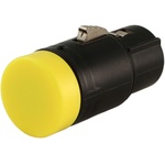 Cable Techniques Low-Profile Right-Angle XLR 3-Pin Female Connector (Large Outlet, A-Shell, Yellow Cap)