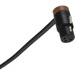 Cable Techniques Low-Profile Right-Angle XLR 3-Pin Female Connector (Large Outlet, B-Shell, Brown Cap)