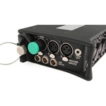 Cable Techniques Low-Profile, 3-Pin XLR Female to 3-Pin XLR Male Adjustable-Angle Cable (Green Caps, 24")