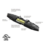 KUPO K-LOK 150A Single-pole Male Plug- Gray