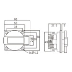 KUPO Schuko Connector Panel Female
