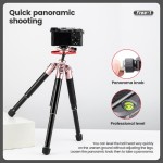 Fotopro FY-820 Free-1 Compact Aluminum Travel Tripod (Rose Gold)
