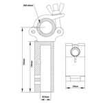 KUPO Mighty Quick TV Coupler - Silver