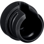Cable Techniques Low-Profile Cap for Low-Profile XLR Connectors, Outlet for up to 6.0mm OD Cable (Large, Black)