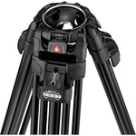 Manfrotto 612 Nitrotech Fluid Head with 645 FAST Twin Aluminum Tripod System and Bag