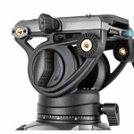 Fotopro DV-3A Pro Heavy-Duty Video Tripod with Fluid Head (Aluminum)