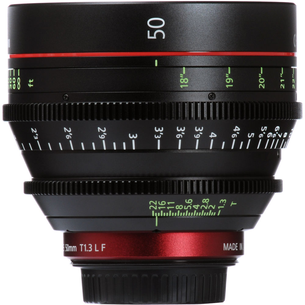 Canon CN-E 50mm T1.3 L F Cinema Prime Lens (EF Mount)